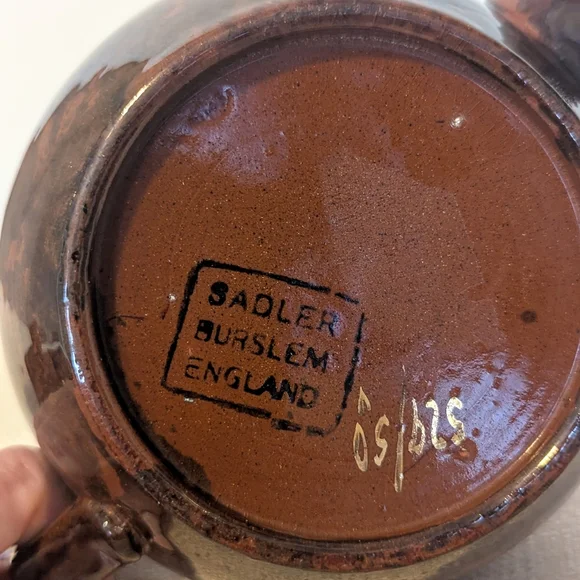 HP🥳Vintage Sadler Burslem England Brown Betty Ceramic Teapot - Picture 7 of 9